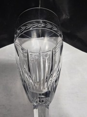 Waterford Crystal Laurel Champagne Flute 9 3/8″ Vintage Fluted Glass Ireland