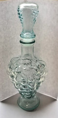 Vintage Imperial Glass Decanter Grape Pattern Original Glass Stopper Italy