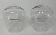 Viski Rolling Crystal Wine Glasses Roly Poly Tumblers Set of 2 – New – Open Box