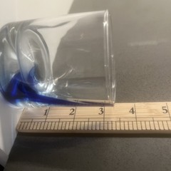 2 Libbey Blue Ribbon “Rocks Glass” With Dimpled Sides