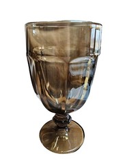 Vintage Libbey Duratuff Gibralter glasses brown set of 2