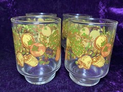 Le Verre Glass Set Vegetable Garden Mushroom Spice of Life Glasses MCM Cottage