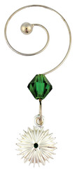 Waterford Crystal 2012 Snowflake Wishes «Courage» Charm – Emerald Green
