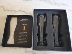 Waterford Elegance Lager Beer Crystal Glass Set of 2 Glasses New in Box