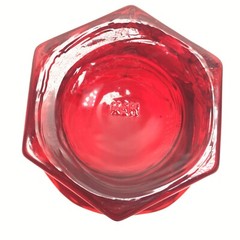 Fostoria Argus Ruby Old Fashioned Glass 3-7/8″ Vintage MCM Red Barware USA