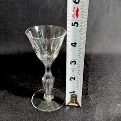 7 Tiffin Franciscan Festival Cordial Glasses Crystal Air Bubble Stem 4 3/8”T