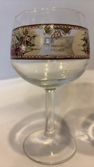 4 Johnson Bros FRIENDLY VILLAGE 6.5″ Wine Goblets 8 oz Glasses Brothers Set of 4