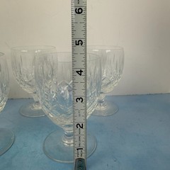Vintage Set of 6 Edinburgh Crystal Appin Gin & Tonic Wine Glass Glasses (1 Chip)