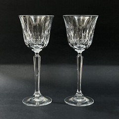 VTG Set of 2 Mikasa Crystal 1987-1994 PARK AVENUE Wine Glasses 8″