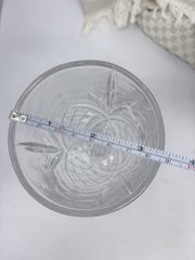 Godinger Dublin Iced Tea Glass Fan Criss Cross Shannon Collection Set Of 4