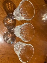 24 % full lead crystal glasses – set of 3 – made in the USA