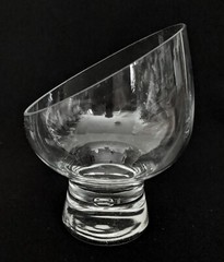 (4) Kosta Boda ~ PIPPI / PIPPA ~ Tilted Whiskey Glasses / Brandy Snifters