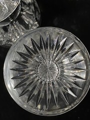 Antique American Brilliant Cut Glass 4.4” Cordial Wine Brandy Glasses Set Of 6