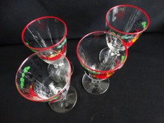 Mid-Century Modern Libbey/Rock Sharpe Horseless Carriage Wine Glass Stem 3003