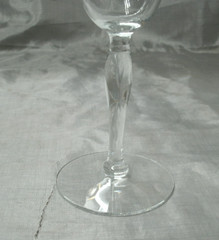 Antique Fostoria WOODLAND Etch 264 Clear Set of 6~7-1/2″ Water Goblets HTF ec