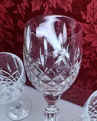WATERFORD CRYSTAL ☘️ 💎 3 Marquis MARKHAM WINE Goblets Glasses CHRISTMAS
