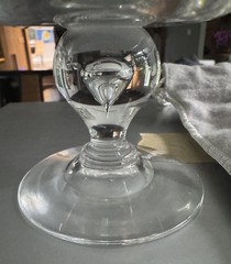 7877 STEUBEN 6 CRYSTAL CHAMPAGNE COUPES BALUSTER TEARDROP STEM  SIGNED 6 in BOX