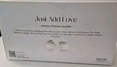 Just Add Love Cystal Cocktail Glasses