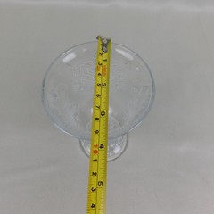 Vintage 1978 Fostoria for Avon Chalice Clear Glass Hearts & Diamonds Goblet C608
