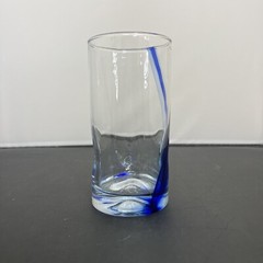 Set of 8 Libbey Blue Ribbon Impressions-Tumbler Glasses 6″ Great Condition FS