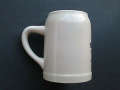 PAULANER Original Munchner HELL Beer Stein WITH MIRROR Paulaner Munchen RARE