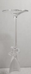 Unmarked Crystal Champagne Glass Flute Wedding Anniversary 11″