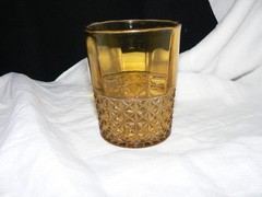 Canton Glass #1 unnamed Amber Tumbler circa 1887