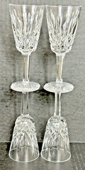 Waterford Crystal Lismore Claret Wine Glasses Set of 4 Vertical Cut On Bowl
