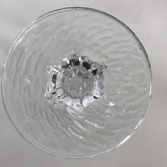 Libby Chivalry Clear Wine Glass Stemware Textured Design 8 OZ 6.25″ Set of 4 EUC