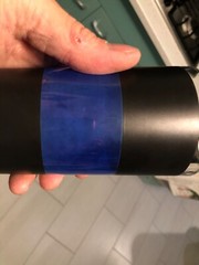 GEORGES BRIARD HIGHBALL GLASS COLOR BLOCK BLUE AND BLACK