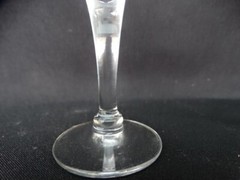 Unknown Maker UNK17431 Wheel Cut Fuchsia Fern Trumpet Cordial Stem(s) Excel Cond