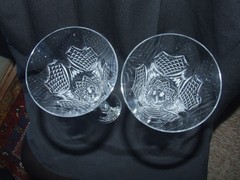 WATERFORD EUC CRYSTAL CHAMPAGNE WEDDING HEIRLOOM GLASS x2 DISCONTINUED – NR