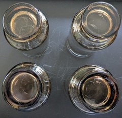 VINTAGE Set of 4 Libbey Glasses – Tawny Smoke Brown Tumblers 1960s Excellent.