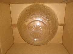 Anchor Hocking Arlington 26pc Punch Bowl Set 8qt Clear Glass No Ladle