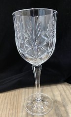 RETIRED 5th Ave PORTICO Water Wine Goblets Crystal Clear Ind. 7 7/8” VTG
