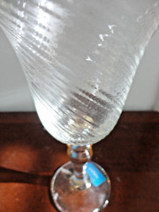 MIKASA CRYSTAL IMPERIAL GOLD GOBLET 2 WINE GLASSES 6 OZ AND 10 OZ