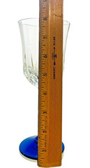 St George American Heritage Cobalt Blue Crystal Water Goblet 8″ T Discontinued