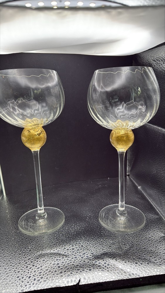 Amethyst Bordeaux Wine Manhattan by Union Street Wine Glass Set SIGNED