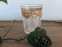 Unique Gold/Clear Drinking Cup