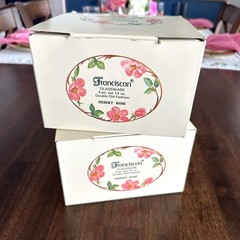 Franciscan Desert Rose Double Old Fashion 14 oz. 4 Piece Boxed Set New Old Stock