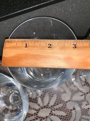 Crystal Wine Water Glasses Goblets cut Glass faceted Elegant Bar 3 Set Stemmed