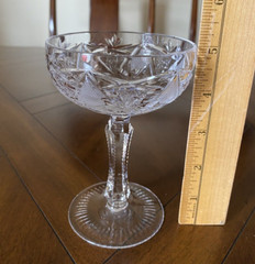 Excellent Imperial Crystal Avondale Champagne Sherbet Glass 6 0z