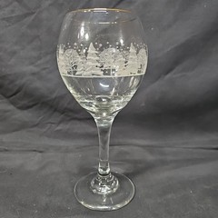 Arby’s Pines by Lynn’s China 12 oz Goblet w/Gold Trim