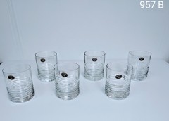 Set 6 Bohemian Handmade Crystal Czech Republic Barware Glasses 11.8 Fl Oz (14.4)