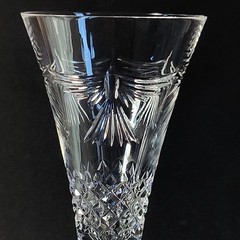 WATERFORD MILLENNIUM PEACE CHAMPAGNE FLUTE, Cut Lead Crystal, 9 1/2″, 8 Oz