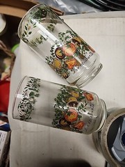 Set of 2 Vtg Libbey Corning Ware Corelle Centura Spice of Life Glass Tumblers