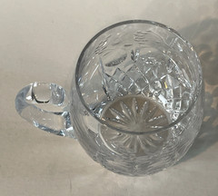 Vintage Rogaska Gallia Crystal Beer Mug Stein Large 20 Oz Yugoslavia 5”