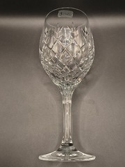 Oneida/Schott Zwiesel YORK White Wine Glass Fine Cross Cut Crystal 7.75″ Signed