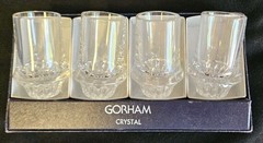 4 Lyric Gorham Clear Crystal Cordials 2 7/8 Inches Cordial In Box Glass Glasses