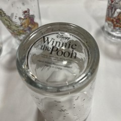 Disney Winnie the Pooh Holiday Glasses Set 4 Christmas Tree 6″ Tigger Eeyore Pig
